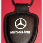 Pieni nahkainen Mercedes avaimenperä - pikkukuva 1