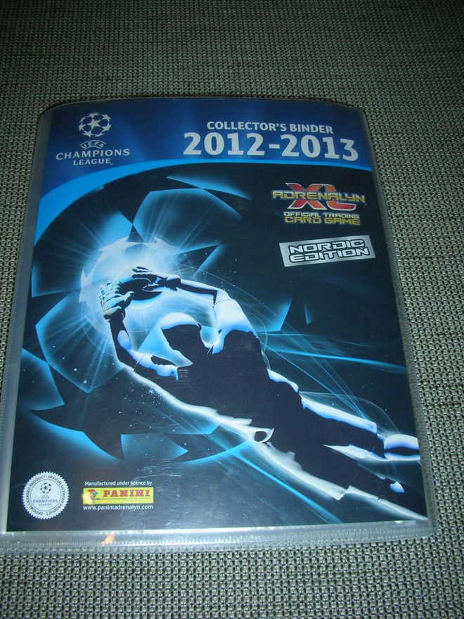 jalkapallo keräilykortit kansioss 2012-2013 champions league