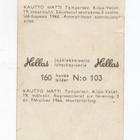 Purkkakuva Hellas Jääkiekko-sarja n:o 103 MATTI KAUTTO - pikkukuva 2