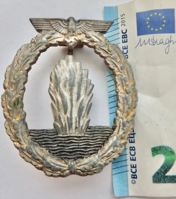 VANHA Merkki Natsi Saksa Miinanraivaaja Rudolf Souval AITO