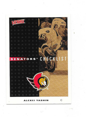 1999-00 Upper Deck Victory CL #199 Alexei Yashin , Ottawa