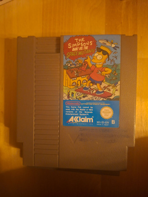 NES The Simpsons Bart vs the Space Mutants pal b scn