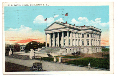 Vanha kortti, Yhdysvallat, Charleston, vuodelta 1930