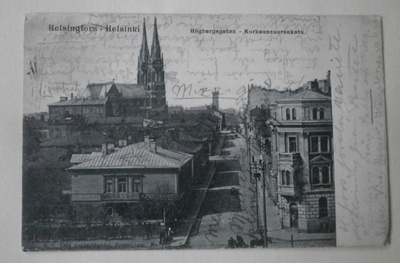 Helsinki, Korkeavuorenkatua keskustaan, p. 1904