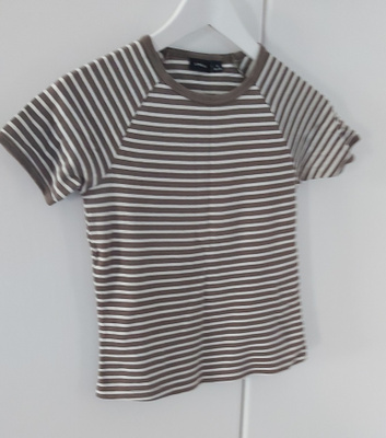 Lyhythihainen slim-fit t-paita rusk/valk koko S