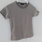 Lyhythihainen slim-fit t-paita rusk/valk koko S - pikkukuva 1