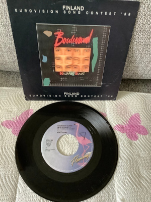 7" BOULEVARD:NAURAVAT SILMÄT MUISTETAAN PS(EUROVIISU) SINGLE