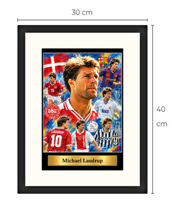 Uusi Michael Laudrup jalkapallo art print Limited Edition
