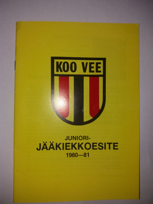 Koo-Vee (Koovee) juniorikiekkoesite 1980-81