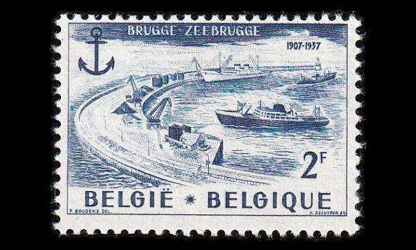 Belgia 1064 ** Zeebruggen satama 50v (1957)