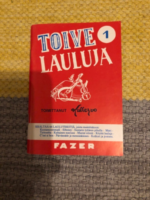 Toivelauluja 1. Fazer Musiikki.