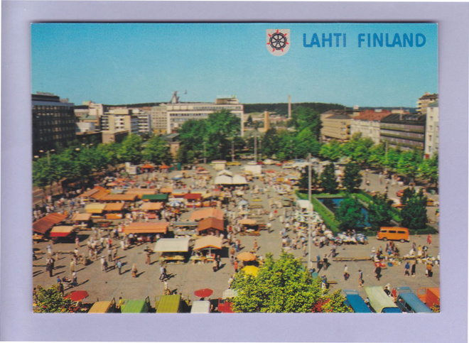 Lahti postikortteja 60-70-luvulta 7 kpl
