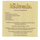 cd, The Kalevala - Runos 1-3 - Performed by Börje Vähämäki - pikkukuva 3