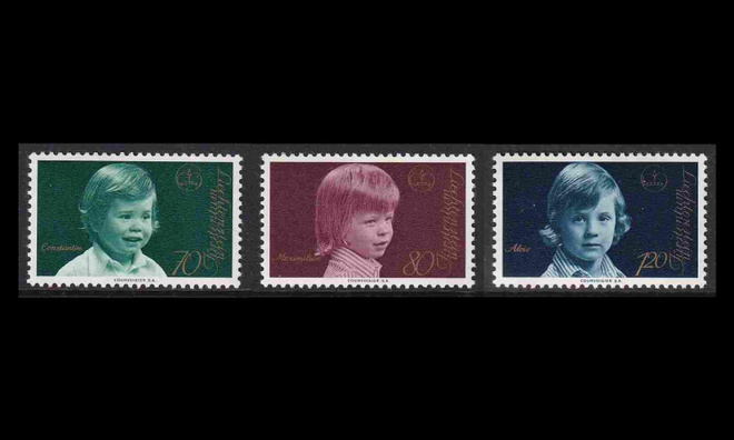 Liechtenstein 620-2 ** Kuninkaalisia kuvia (1975)