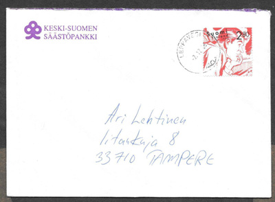 Postilähetys - Sarjakuva 100v (LAPE 1354) Leppävesi 2.12.96