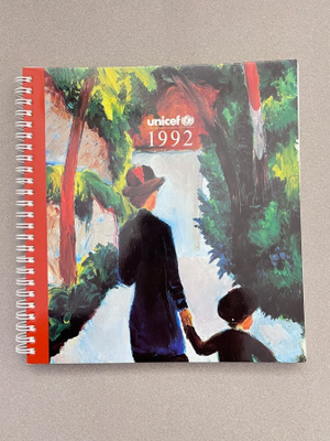 Unicef kalenteri vuodelta 1992