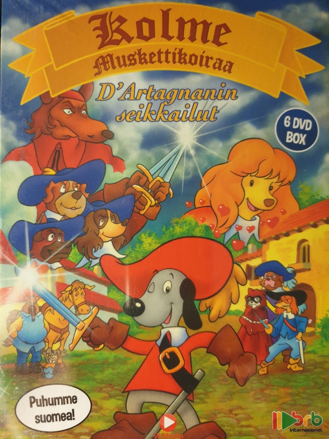 KOLME MUSKETTIKOIRAA DVD UUSI
