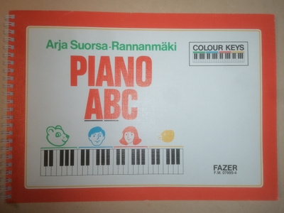 Rare! PIANO ABC Colour Keys