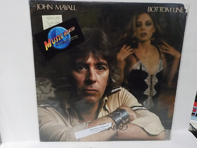 JOHN MAYALL - BOTTOM LINE EX-/EX+ LP+nimikirjoitus !!