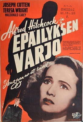 Elokuvajuliste: Epäilyksen varjo (Alfred Hitchcock)