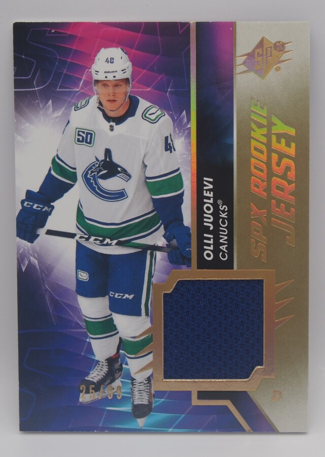 2020-21 Spx Rookie jersey Olli Juolevi /99