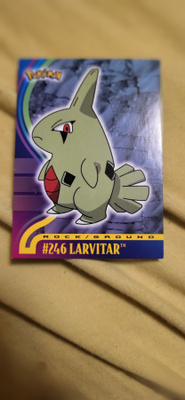 Larvitar #246 Pokemon 2001 Topps Johto Champions card