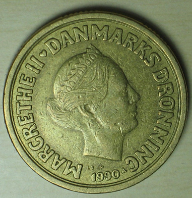 1990 Tanska 20 kruunua Margarethe II