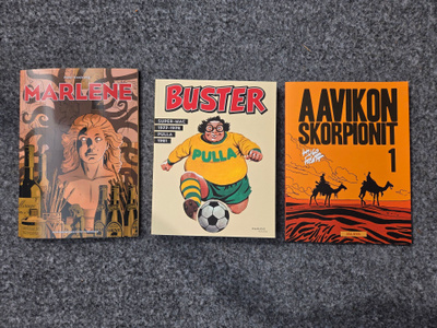 Sarjakuva-albumeja 3kpl