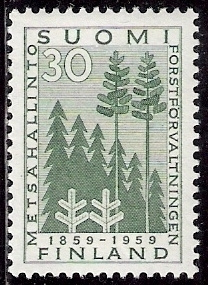 1959 Metsähallinto 30 mk ** LaPe 507