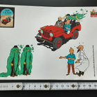 3 kpl tarra-arkki Tintin auto Edition Atlas keräilysarjasta - pikkukuva 1