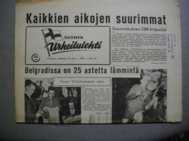 Suomen Urheilulehti Nro 74/1953 (12.3)