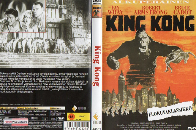 King Kong (1933)	(3 032)	K	-FI-	DVD	suomik.		fay wray	1933