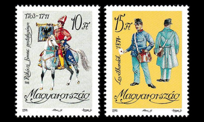 Unkari 4225-6 ** Postin virkapuvut (1992)