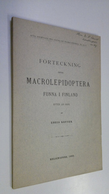 Enzio Reuter : Förteckning öfver Macrolepidoptera funna i...