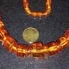 Vintage hoidettua meripihka kaulakoru Amber Itämeren alueen - pikkukuva 3