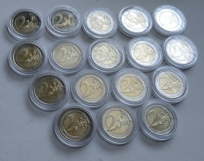 2 eur, erik.eurot, 17 kolikkoa, Suomi, unc