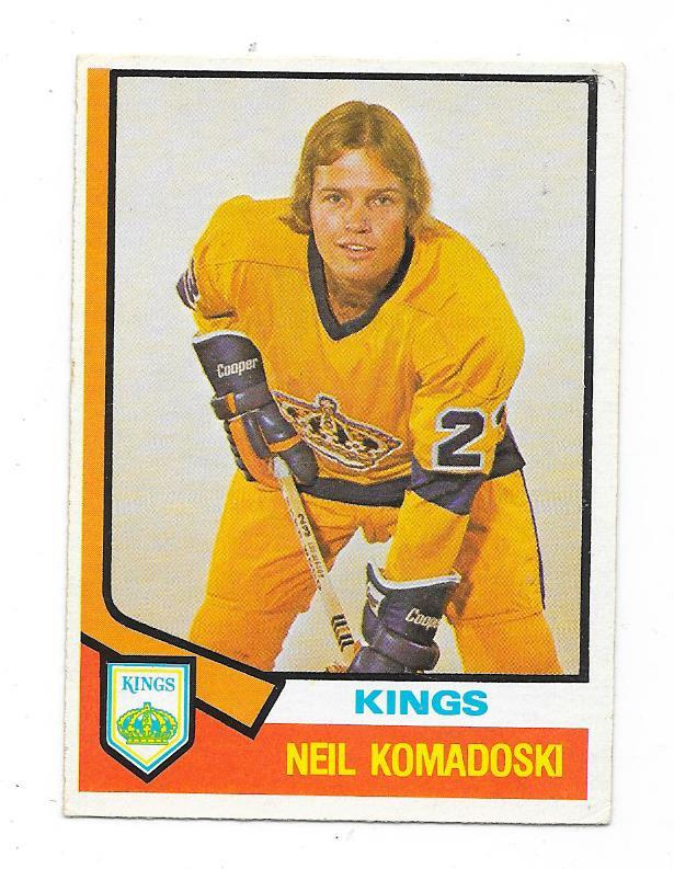 1974-75 OPC #358 Neil Komadoski , Los Angeles Kings