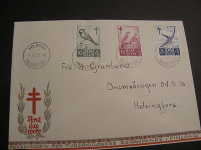 1949-52  Erä  FDC  3 eril kulkeneet