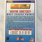 1990-91 Score Record Setters Wayne Gretzky #347 - pikkukuva 2