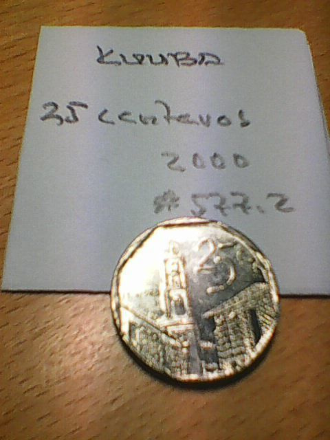 Kuuba 25 centavos 2000, km#577.2