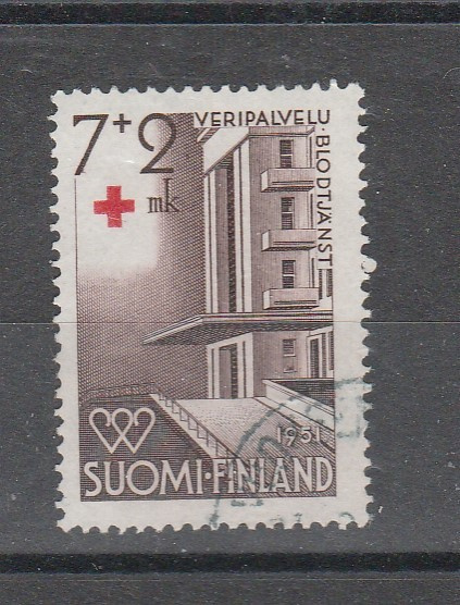 Suomi 1951, PR merkki 7mk+2mk,  , leimattu