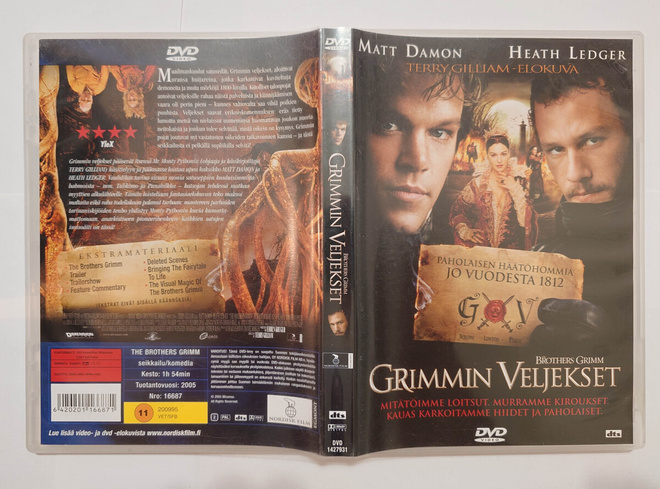 Brothers Grimm - Grimmin veljekset DVD suomitekstit