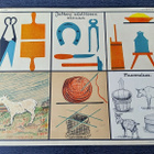 Opetustaulu Tilgmann n. 41,2 x 32,5 cm lammas vuohi - pikkukuva 1