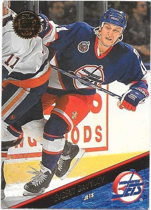 1993-94 LEAF #24 Evgeny Davydov Winnipeg Jets ex- Kärpät