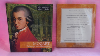 Mozart, taitoa ja mielikuvitusta, CD-levy ja kirjanen sävelt