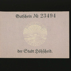 Saksa Notgeld 50 Pfennig, Höhscheid 1.11.1919 - pikkukuva 2