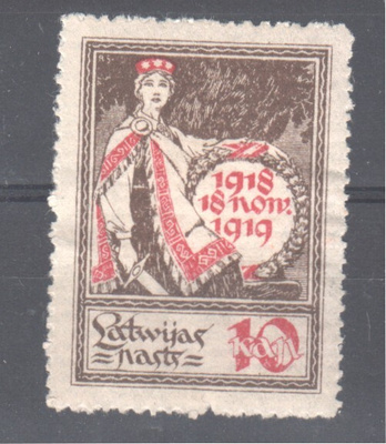 Latvia 1919 Mi 34