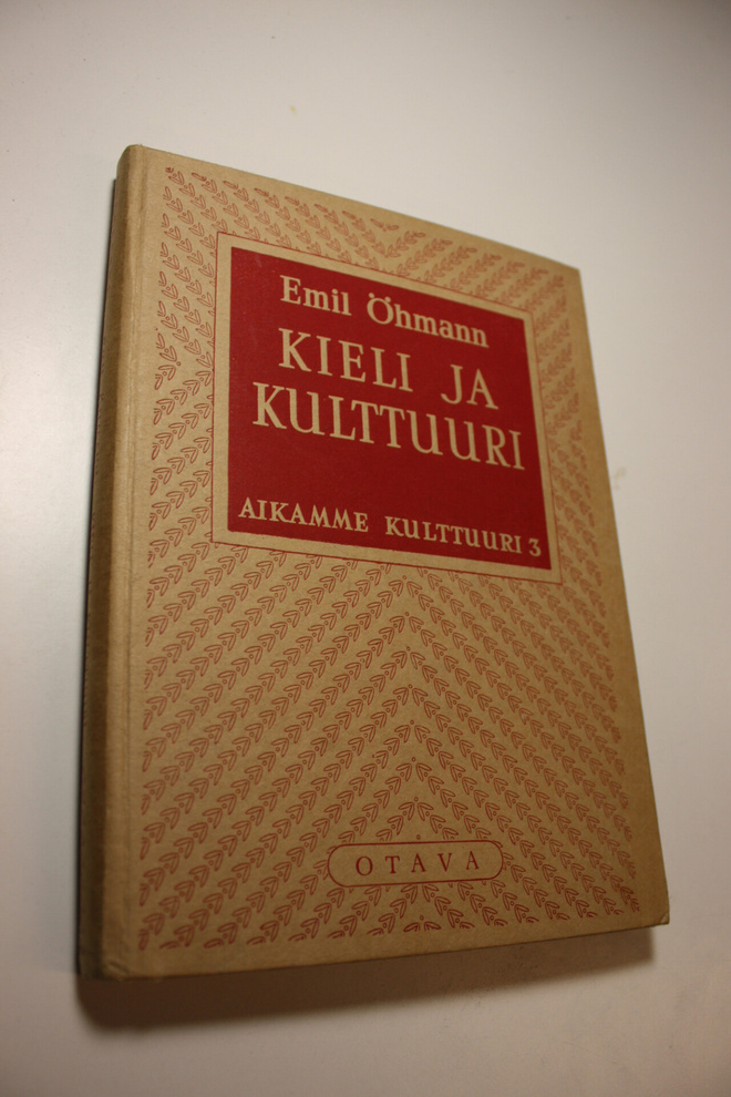 Emil Öhmann : Kieli ja kulttuuri : kielitieteen peruskysy...