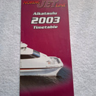 Nordic Jet Line -varustamon vuoden 2003 aikataulu. - pikkukuva 1