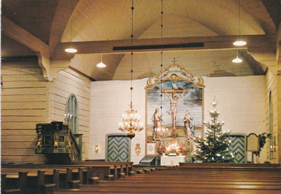KIRKKOKORTTI - VIHANNIN KIRKKO - SISÄKUVA